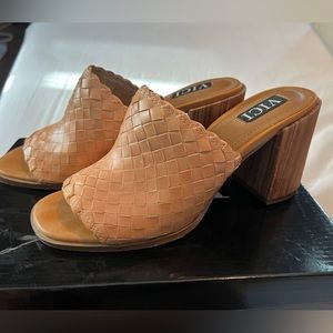 VICI Rustic Woven Blocked Heel